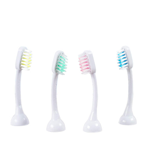 Emmi-dent Metallic/Professional 2-Pin Bristle-Head Attachments - Electric Toothbrush Replacement Heads. Cleans with Ultrasound Waves (Braces 4 Pack)