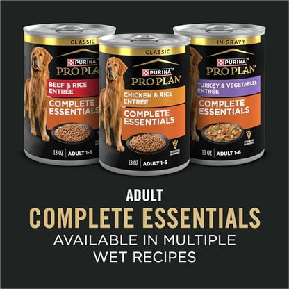Purina Pro Plan Complete Essentials Shredded Blend Chicken and Rice Dog Food Dry Formula with Probiotics for Dogs - 5 lb.