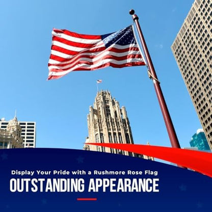 American Flag | American Flags for Outside 3X5 |100% Made in USA Flag - Premium US Flag 3X5 Heavy Duty Outdoor with Embroidered Stars and Sewn Stripes.
