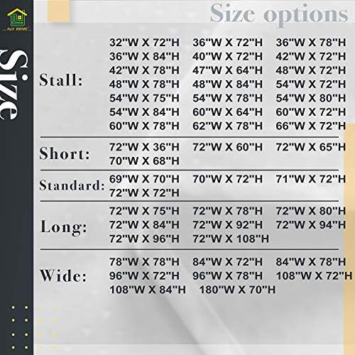 N&Y HOME Fabric Shower Curtain Liner Extra Long 72 x 84 Inches with 2 Bottom Magnets, Hotel Quality, Washable, White Spa Bathroom Curtains with Grommets, 72x84