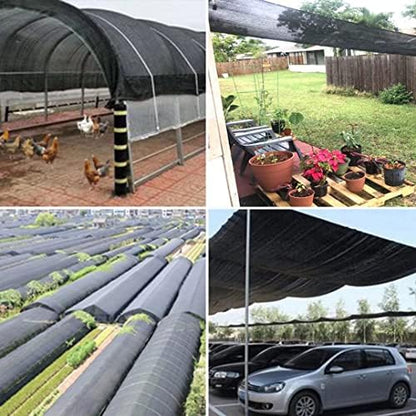 90% Shade Cloth for Garden -12 x 20 FT Durable Mesh Tarp with Grommets, Sunblock Net for Patio for Plants Greenhouse Outdoor Pergola Sun Shade Neting for Chicken Coop Cover