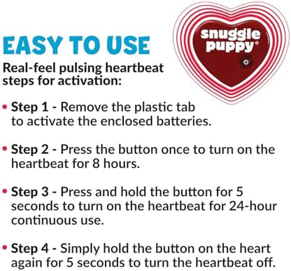 Original Snuggle Puppy Toys - Heartbeat Puppy for Dogs - Pet Anxiety Relief and Calming Aid - Comfort Dog Toys for Behavioral Training