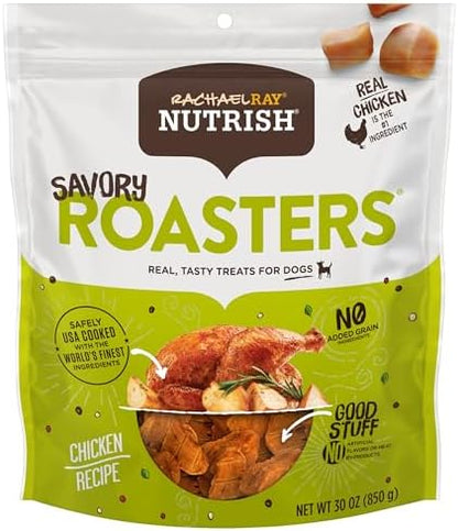 Nutrish Rachael Ray Dog Treats Savory Roasters Chicken Recipe, 30 oz. Pouch