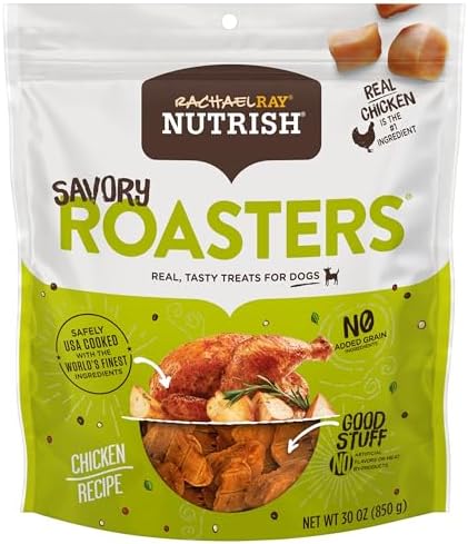 Nutrish Rachael Ray Dog Treats Savory Roasters Chicken Recipe, 30 oz. Pouch