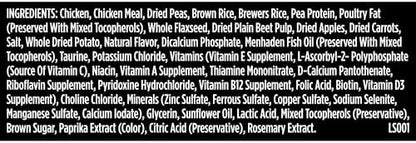 Nutrish Dish Premium Dry Dog Food, Chicken & Brown Rice Recipe with Veggies & Fruit, 23 Pounds