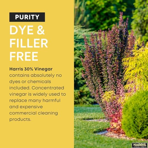Harris 30% Extra Strength Concentrated Vinegar for Home and Outdoor Use, 1 Gallon