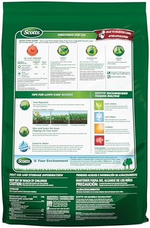 Scotts Green Max Lawn Food, Lawn Fertilizer Plus Iron Supplement for Greener Grass in 3 Days, 5,000 sq. ft., 16.67 lbs.