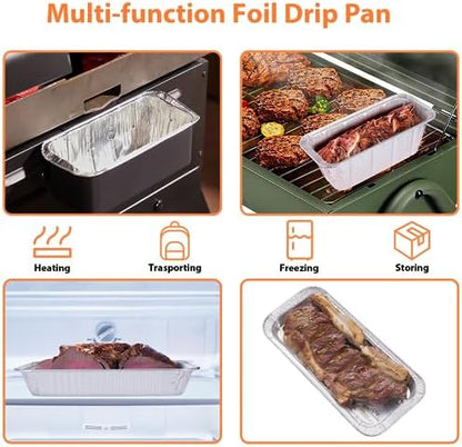 50-Pack Blackstone Griddle Accessories 5017 Grease Cup Liners, Aluminum Foil Drip Pan Grease Catcher Cup Liner for Blackstone 17, 22, 28, 36 Inch Griddle, Disposable Grill Grease Tray