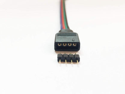 LitaElek 20pcs 4 Pin LED Strip Connector Male to Male Adapter Plug for SMD 5050 3528 2835 RGB LED Strip TV Backlight LED Tape Flexible Ribbon Rope Light Controller Connector, Black