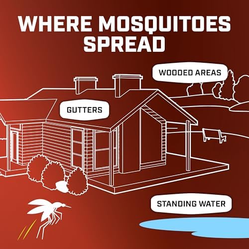 Ortho Home Defense Mosquito Kill and Prevent, Controls Mosquitoes and Larvae, Silent, Easy-to-Use, Protects up to 4,300 sq. ft., 1 Mosquito Station and 2 Refill Bands