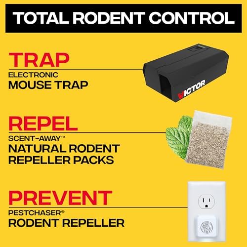 Victor Humane Mouse Traps Indoor for Home - M250BSR-2 - No Touch Electric Mouse Traps for Home, Pack of 2