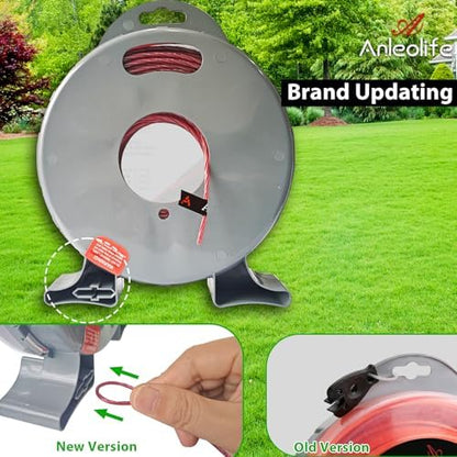 A Anleolife 1-Pound Heavy Duty Twisted .095-inch-by-393-ft Dual Core String Spiral Trimmer Line Donut,with Bonus Line Cutter
