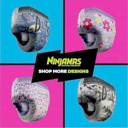 Ninjamas Boys Bedwetting Nighttime Underwear, Size S/M (38-70 lbs), 44 Count, Overnight Protection, Ultra Absorbent, Hypoallergenic
