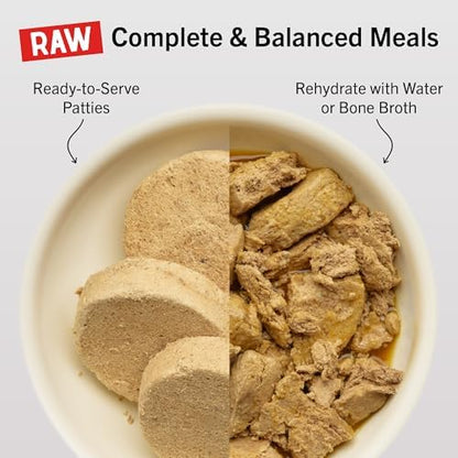 Stella & Chewy's Freeze-Dried Raw Dinner Patties - Beef Recipe - High Protein Grain-Free Puppy & Dog Food - Perfect For Picky Eaters - 25 oz