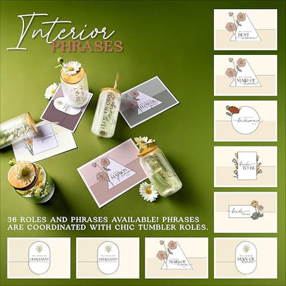 Bridesmaid Proposal Gift Set for Elegant Will You Be My Matron or Maid of Honor Gift Box, Personalized Asking Flower Girl or Junior Bridesmaid Bag with Cream Spa Party Favor Kit (BE1) (White, Glam)