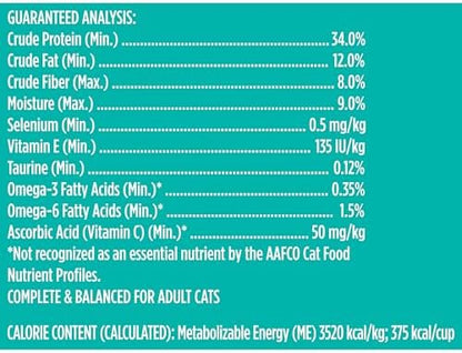 Nutrish Indoor Complete Premium Natural Dry Cat Food, Chicken with Lentils & Salmon Recipe, 14 Pounds (Packaging May Vary)