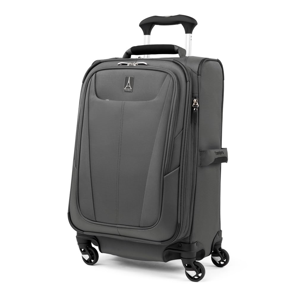 Travelpro Maxlite 5 Softside Expandable Luggage with 4 Spinner Wheels, Lightweight Suitcase, Men and Women, Shadow Grey, 3-Piece Set (21/25/29)