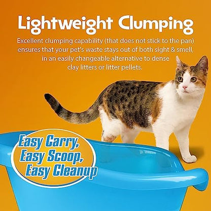 SmartCat All Natural Clumping Cat Litter, 20 Pound (320oz 1 pack) - Alternative to Clay and Pellet Litter - Chemical and 99% Dust Free - Unscented and Lightweight