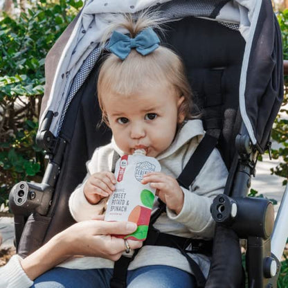 Serenity Kids 6+ Months Veggie Puree Organic Baby Food Pouches - No Added Sugar, Allergen-Free & BPA-Free Baby Snacks - 3.5 Oz, 8 Pack