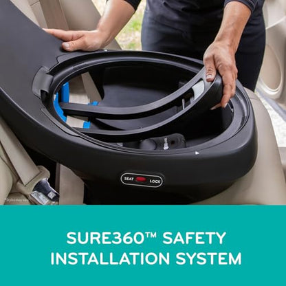 Evenflo Revolve360 Extend Convertible Car Seat with 360 Degree Rotation, Extended Rear-Facing, Forward-Facing, Booster Mode, and Secure Latch Install, Revere Gray