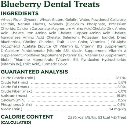 Greenies Petite Dental Dog Treats, Blueberry Flavor, 12 oz. Pack (20 Treats)