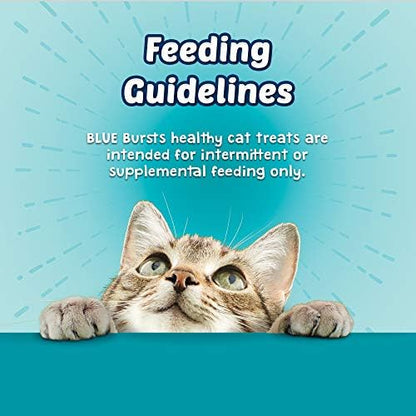 Blue Buffalo Bursts Crunchy Cat Treats, Seafood 2-oz Bag (6 Pack)