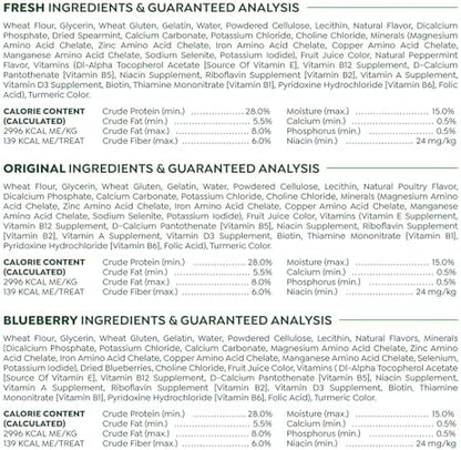 Greenies Large Dental Dog Treats, 3-Flavor Variety Pack, (3) 12 oz. Pouches, (24 Treats)