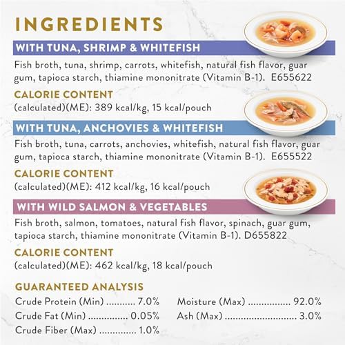 Purina Fancy Feast Lickable Wet Cat Food Broth Complement Classics Collection Variety Pack - (Pack of 12) 1.4 oz. Pouches