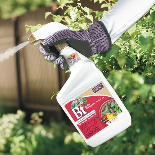 Bonide 8066 Captain Jack's Bacillus Thuringiensis BT Organic Worm & Caterpillar Control, 32 oz. Ready-to-Us - Quantity 1