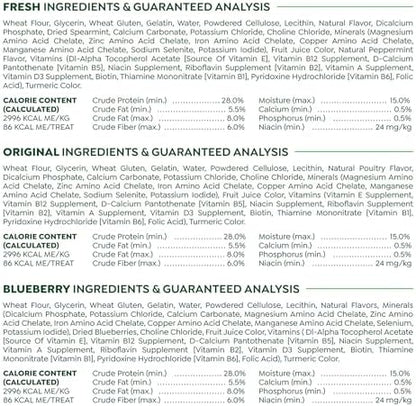 Greenies Regular Dental Dog Treats, 3-Flavor Variety Pack, (3) 12 oz. Pouches, 36 Total Treats