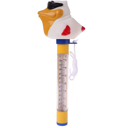 Pool Thermometer Floating,Large Size Easy Read Water Temperature Thermometer,Funny Cartoon Pool Thermometer for Hot Tub,Ice Bath,Outdoor & Indoor Swimming Pools,Aquariums,Spas