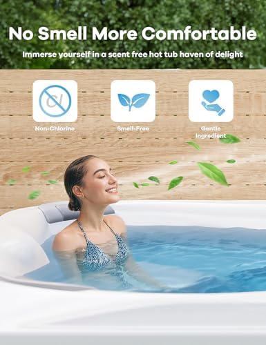32 Oz Shock Oxidizer for Hot Tubs, Spa Chlorine-Free Shock Oxidizer, Suitable for All Spa & Hot Tubs Types