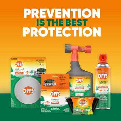 OFF! Outdoor Insect & Mosquito Repellent Fogger, Backyard Pretreat, Kills & Repels Insects in an up to 900 sq, ft, area, 16 oz (Pack of 2)