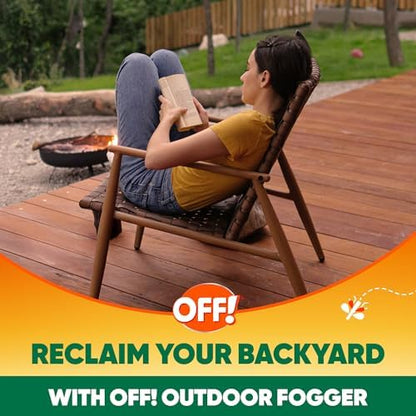 OFF! Outdoor Insect & Mosquito Repellent Fogger, Backyard Pretreat, Kills & Repels Insects in an up to 900 sq, ft, area, 16 oz (Pack of 2)