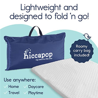 hiccapop Pack and Play Mattress Pad (38"x26"x1.5"), Playard Pad, Portable Crib Mattress, 1.5" Thick