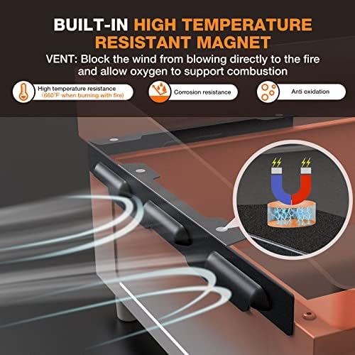 Upgraded Wind Guards for Blackstone 36” Griddle, Blackstone Griddle Accessories Fit for Black stone Grill, 5015 Magnetic Stainless Steel Wind Screens Protect Flame Hold Heat, Compatible with Hood