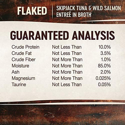 Wellness CORE Signature Selects Flaked Adult Wet Cat Food, Natural, Protein-Rich, Grain Free, 2.8 Ounce, 12 Pack (Skipjack Tuna & Wild Salmon)