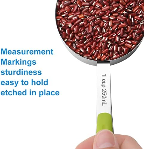 13-Piece Measuring Cups and Spoons Set Stainless Steel for Cooking & Baking (8Cups+5Spoons）