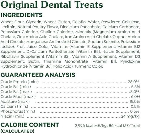 Greenies Original Regular Dental Dog Treats, 36 oz. Pack (36 Treats)