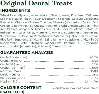 Greenies Original Regular Dental Dog Treats, 36 oz. Pack (36 Treats)