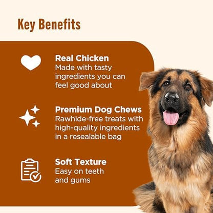 Nutrish Soup Bones Premium Dog Chews with Real Chicken and Veggies, 11 Chews, Packaging May Vary (Rachael Ray)