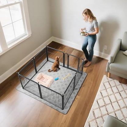 FXW Rollick Unleashed Dog Playpen for Yard, RV Camping, 24 inch 8 Panels for Small and Puppy Dogs│Patented