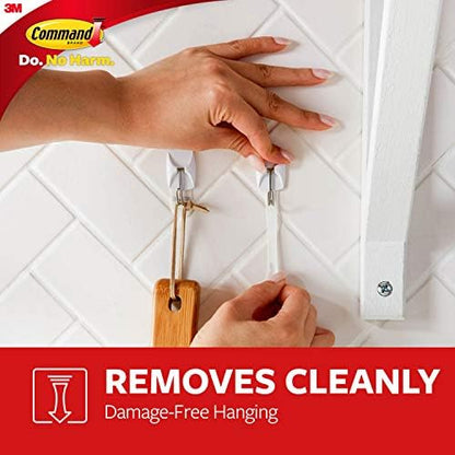 Command Small Wire Toggle Hooks, 16 Hooks and 24 Command Strips, Damage-Free Hanging Wall Hooks with Adhesive Strips, No Tools Adhesive Hooks for Hanging, Organization and Storage, Holds up to 0.5 lb