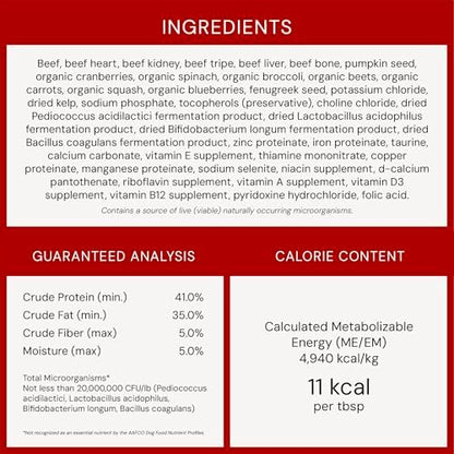 Stella & Chewy's Freeze-Dried Raw Marie’s Magical Dinner Dust - - Premium Beef Dog Food Topper with Organic Fruits & Vegetables - Perfect for Picky Eaters - 7oz