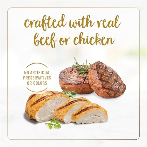 Purina Fancy Feast Chicken and Beef Classic Pate Collection Grain Free Wet Cat Food Variety Pack - (Pack of 24) 3 Oz. Pull-Top Cans