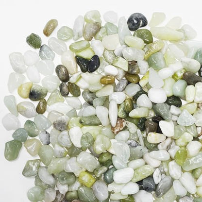 5LB Succulent and Cactus Pebbles, 1/5 Inch Jade Pebbles for Indoor Plants, Decorative Gravel for Vases, Bamboo, Succulent, Terrarium, Crafts, Cactus