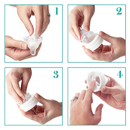 Evenflo Feeding Piece of 6 Balance Plus Wide Neck Nipples for The Balance Plus Wide Neck Baby Bottles, 0 Months and Up