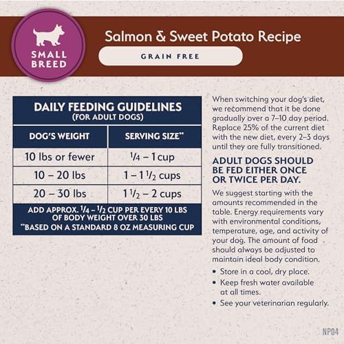 Natural Balance Limited Ingredient Small Breed Adult Grain-Free Dry Dog Food, Salmon & Sweet Potato Recipe, 12 Pound (Pack of 1)