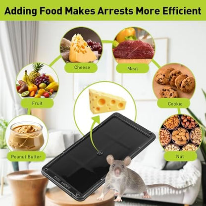 Glue Mouse Traps Indoor for Home, Rat Trap-12 Pack, Large Heavy Duty Glue Traps for Safe Home Pest Control. Pre-Scented, Non-Toxic Sticky Boards for Mice, Rats & More. Easy To Use