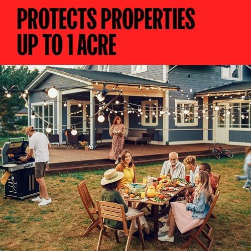 DynaTrap DT2030SR Fly Traps Outdoor - Mosquito & Flying Insect Killer for 1 Acre – Kills Flies, Gnats, Wasps - Bug Zapper Alternative - Black